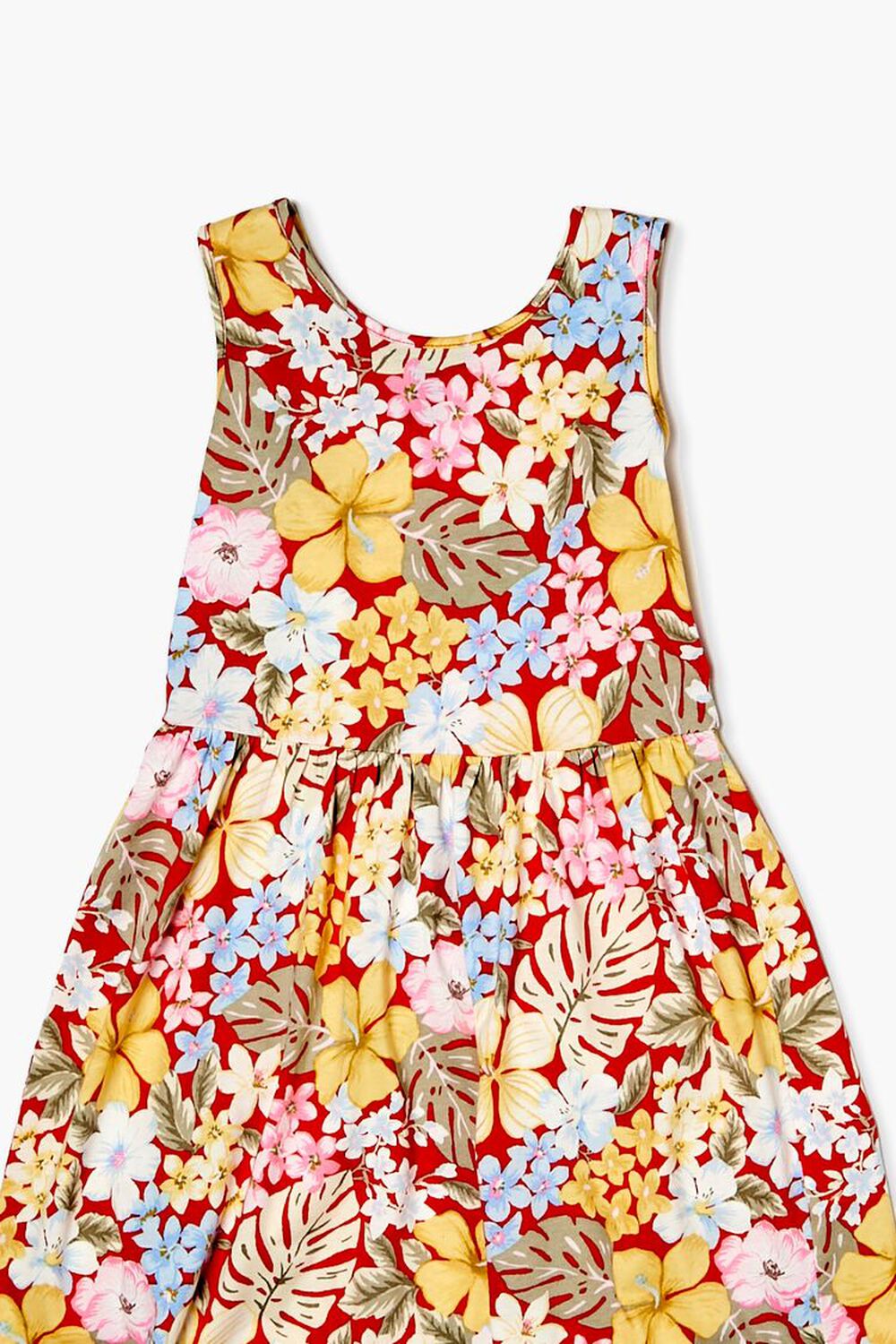 RED/MULTI Girls Floral Print Dress (Kids), image 3