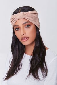 Ribbed Knotted Headwrap, image 1