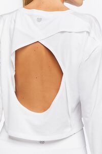 WHITE Active Cutout-Back Top, image 5