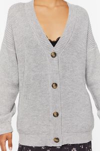 HEATHER GREY Drop-Sleeve Cardigan Sweater, image 5
