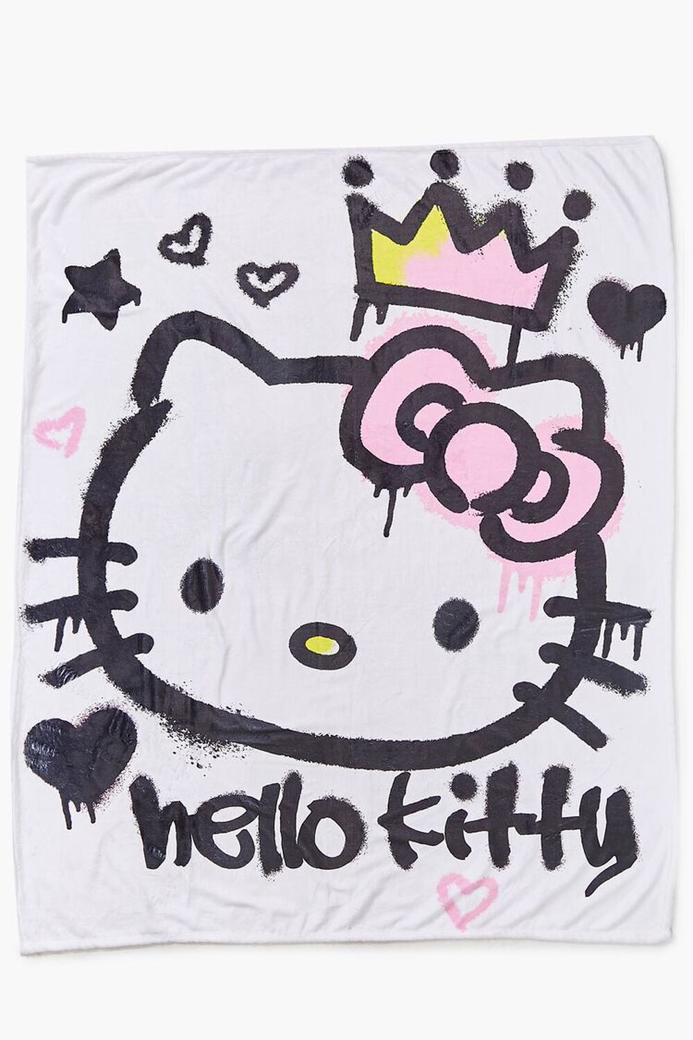CREAM/MULTI Hello Kitty Graphic Throw Blanket, image 1