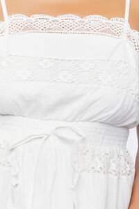 VANILLA Plus Size Lace-Trim Mini Dress, image 5