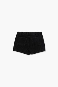 BLACK Girls Denim Pull-Ring Shorts (Kids), image 2