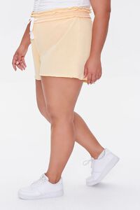 PEACH Plus Size French Terry Shorts, image 3