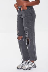 WASHED BLACK Premium Distressed 90s-Fit Jeans, image 3