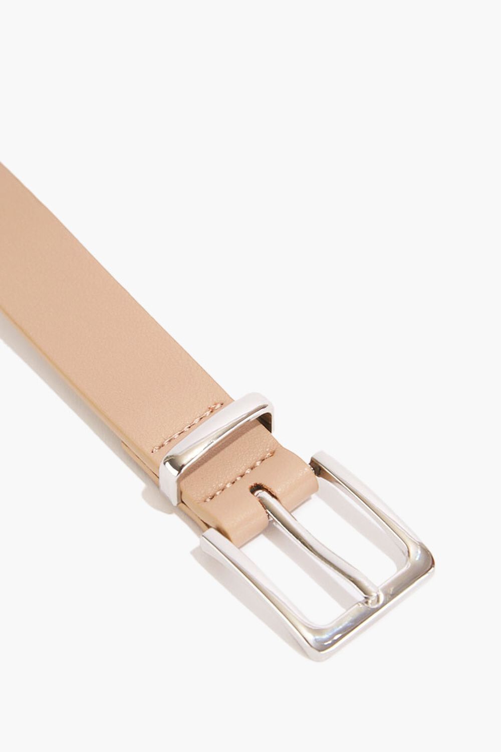 Faux Leather Square-Buckle Belt, image 2