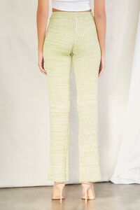 GREEN/CREAM Sweater-Knit Drawstring Pants, image 4