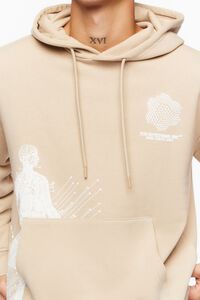 TAUPE/CREAM XXI Systems Inc Graphic Hoodie, image 5