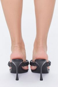 BLACK Braided-Strap Spool Heels, image 3