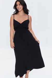 BLACK Plus Size Cutout Maxi Dress, image 4