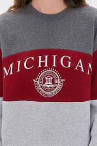 RED/MULTI Colorblock Michigan Pullover, image 5
