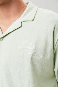 MINT/WHITE Embroidered Casbah Palace Shirt, image 6