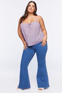 LILAC/MULTI Plus Size Ditsy Floral Print Cami, image 4