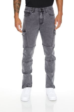 Slim-Fit Cargo Jeans