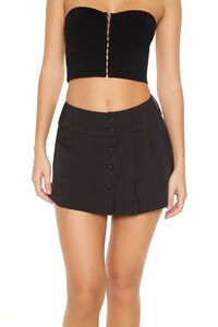 BLACK Pleated Mini Skirt, image 4
