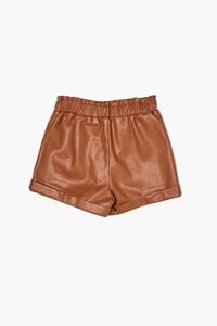 WALNUT Girls Faux Leather Shorts (Kids), image 2