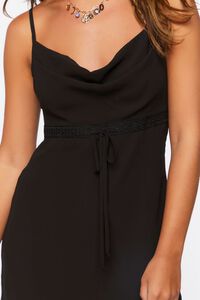 BLACK Cowl Neck Mini Dress, image 5