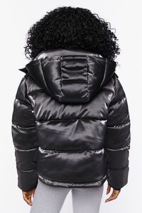 BLACK Quilted Puffer Jacket, image 3