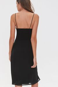 BLACK Chiffon Mini Cami Dress, image 3