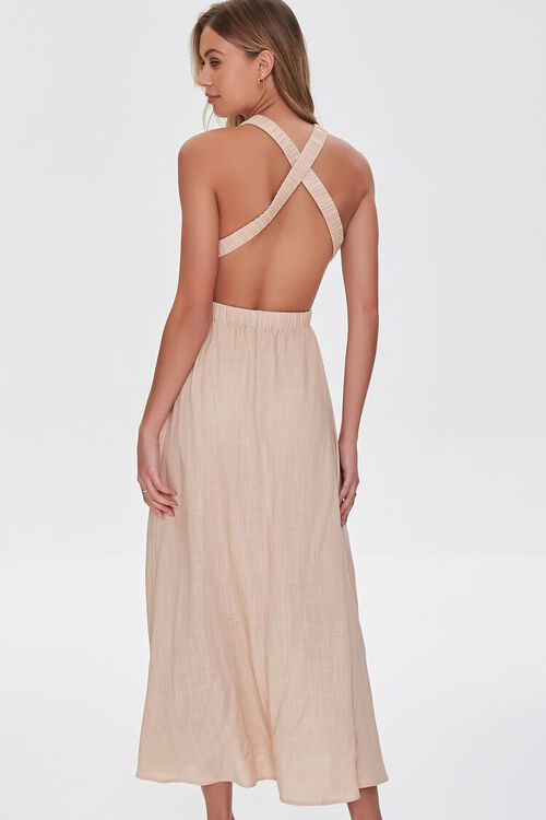 SAND Linen-Blend Maxi Dress, image 3