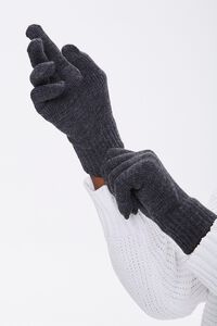 Men Ribbed-Trim Gloves, image 2