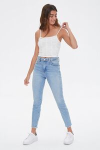 IVORY Ruched Cropped Cami, image 4