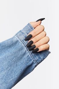BLACK Matte Press-On Nails, image 1