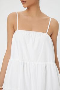 WHITE Tiered Flounce Midi Cami Dress, image 5