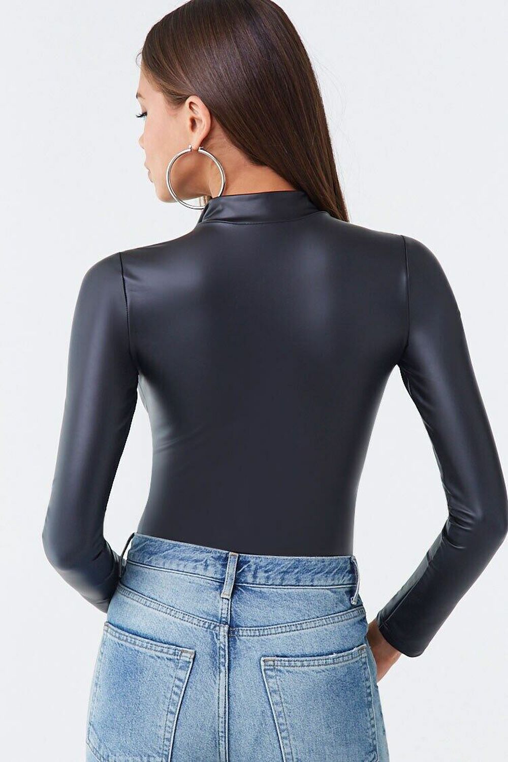 Brielle Faux Leather Bodysuit