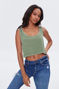 OLIVE Cropped Tank Top, image 1