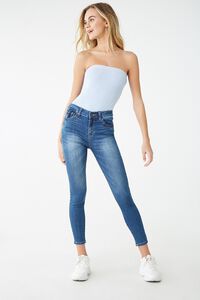 Medium Wash Skinny Jeans, image 1