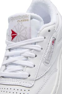 WHITE Reebok Club C Double Shoes, image 5