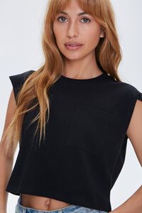 Cropped Pocket Muscle Tee, image 1