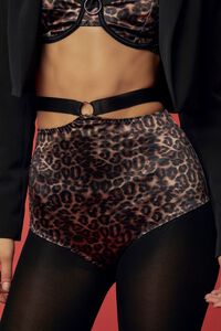 TAN/BLACK Fredericks of Hollywood Leopard Print Panties, image 6