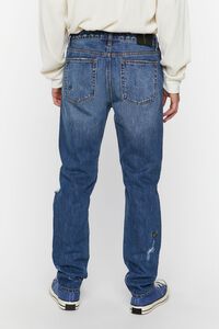 DARK DENIM Slim-Fit Patch Jeans, image 4