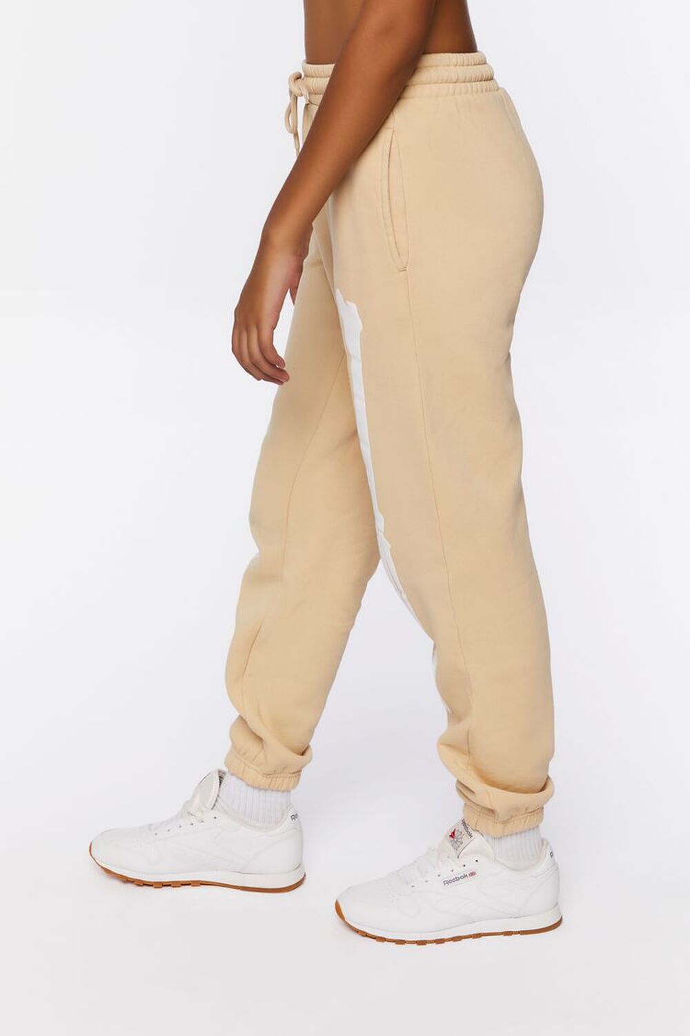 TAUPE/WHITE Skeleton Graphic Joggers, image 3