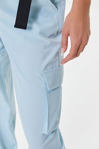 LIGHT BLUE Active Release-Buckle Belted Joggers, image 6