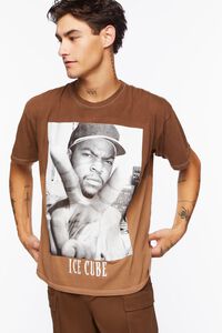 DARK BROWN/MULTI Ice Cube Dip-Dye Graphic Tee, image 1