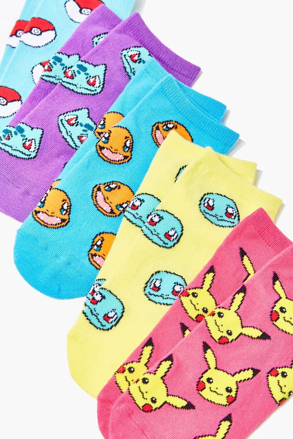 Pokemon Print Ankle Socks - 5 Pack, image 2