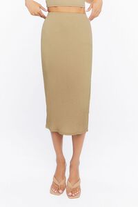 Textured Cropped Cami & Midi Skirt Set, image 6