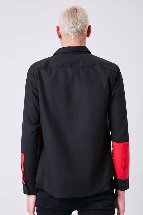 BLACK/RED Classic Colorblock Shirt, image 3