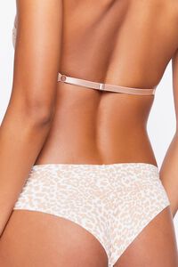 TAUPE/IVORY Leopard Print Hipster Panties, image 4
