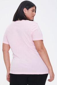 PINK/MULTI Plus Size Woman Graphic Tee, image 3