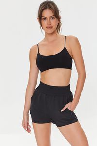 BLACK Active Lined Shorts, image 1