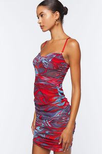 RED/MULTI Marble Print Bustier Mini Dress, image 2