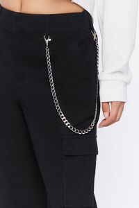 BLACK Wallet Chain Cargo Joggers, image 6