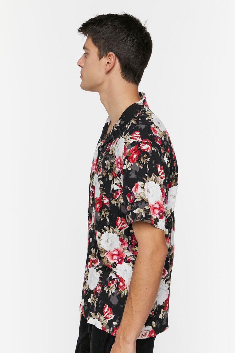 BLACK/MULTI Floral Print Shirt, image 2