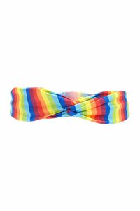 Girls Rainbow Striped Headwrap (Kids), image 1