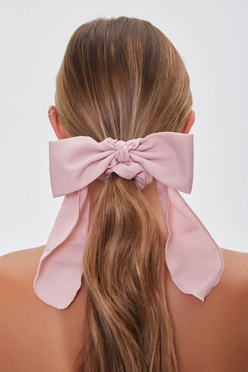 PINK Long-Tail Bow Scrunchie, image 2