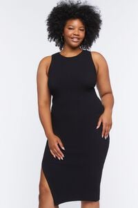BLACK Plus Size Sweater-Knit Midi Dress, image 5